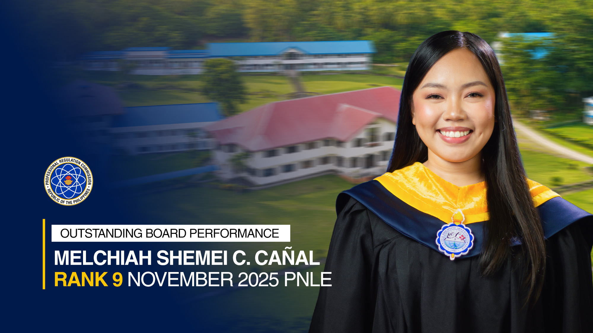 PNLE Rank 9 — Melchiah Shimei C. Cañal, RN
